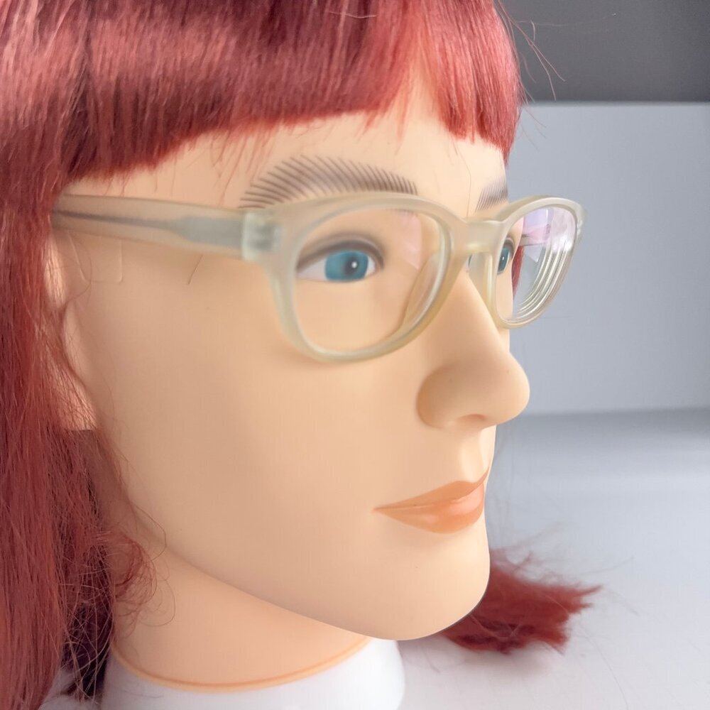 Warby Parker Webb 502 Transparent Matte Clear Frames Glasses - Picture 4 of 4